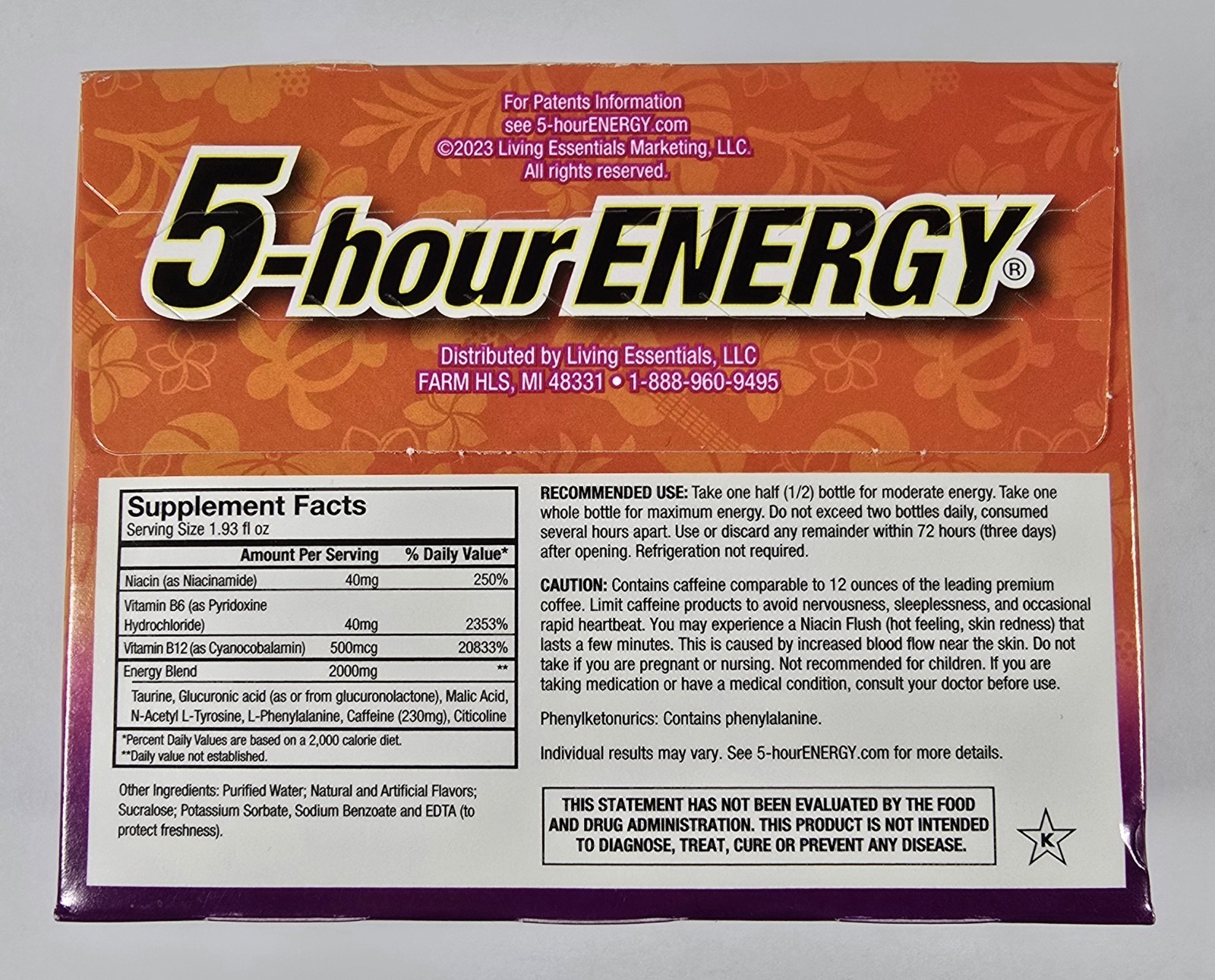 Lot of 4 (6-Packs) 5-Hour Energy EXTRA STRENGTH 24 Shots 2 FLAVORS