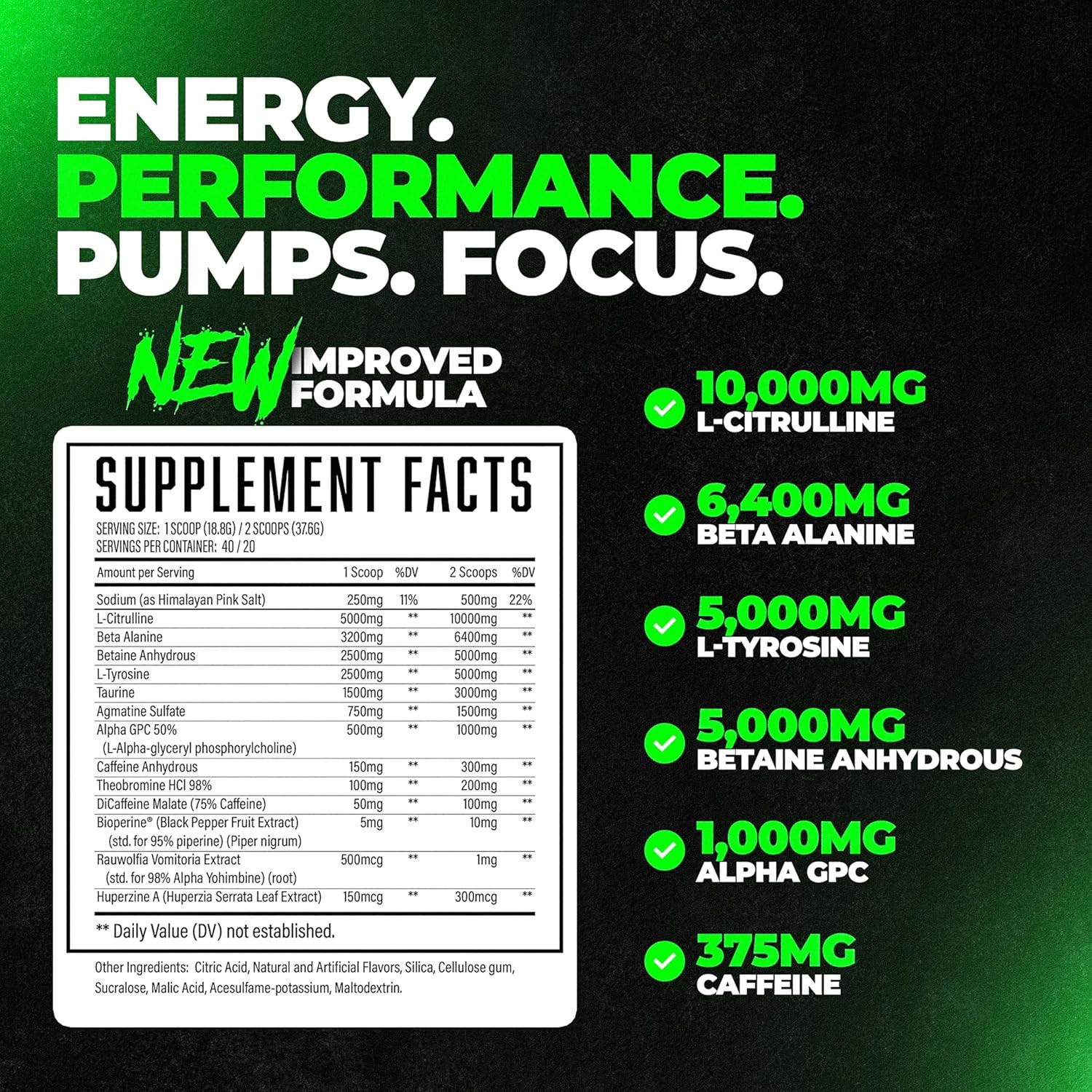 Wrecked Inferno – Thermogenic Pre Workout For Men & Women, Increase Energy, B…