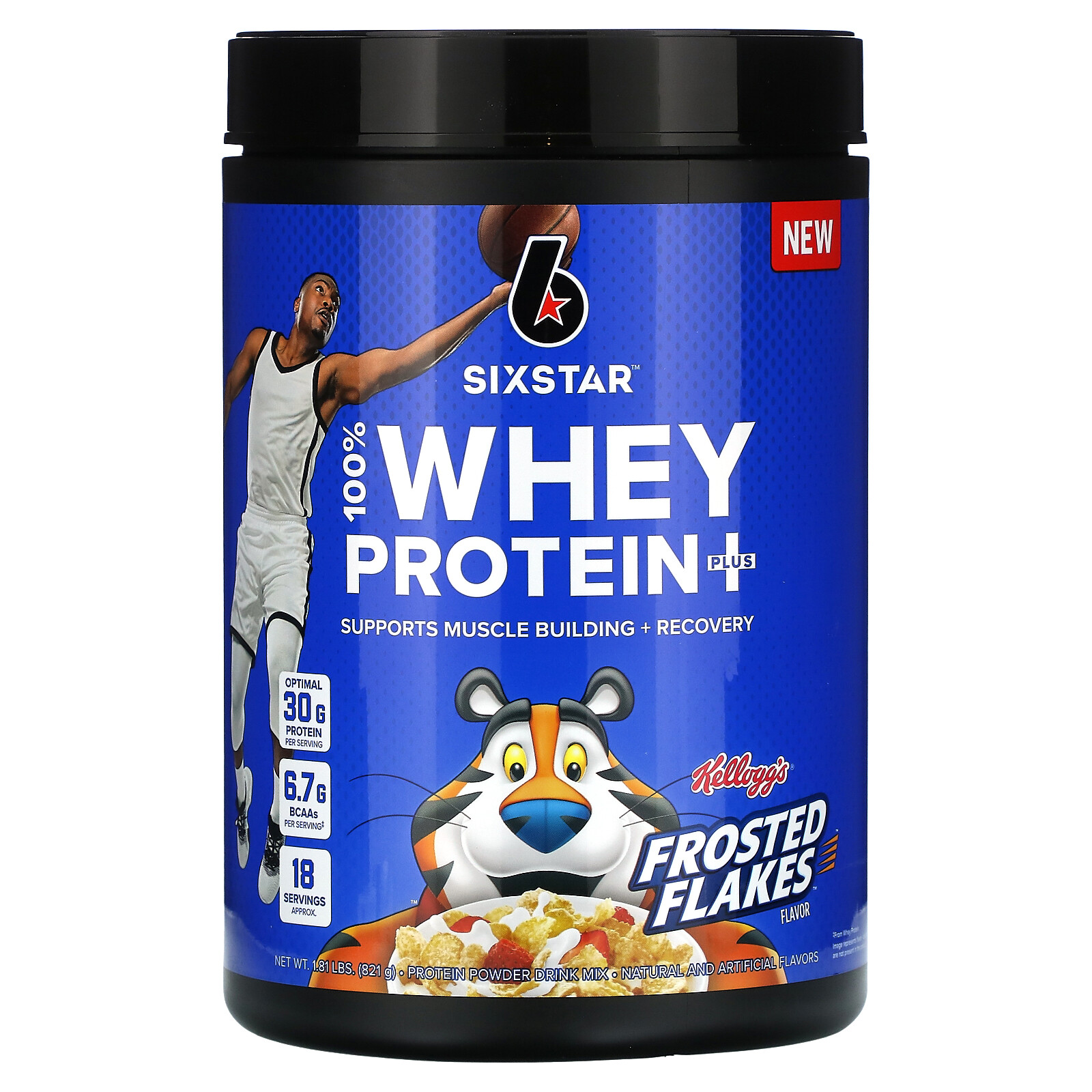 100% Whey Protein Plus, Kellog’s Frosted Flakes, 1.81 lbs (821 g)