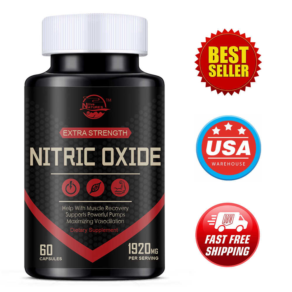 Nitric Oxide Supplement L Arginine L-Citrulline 3X Strength Highest Potency