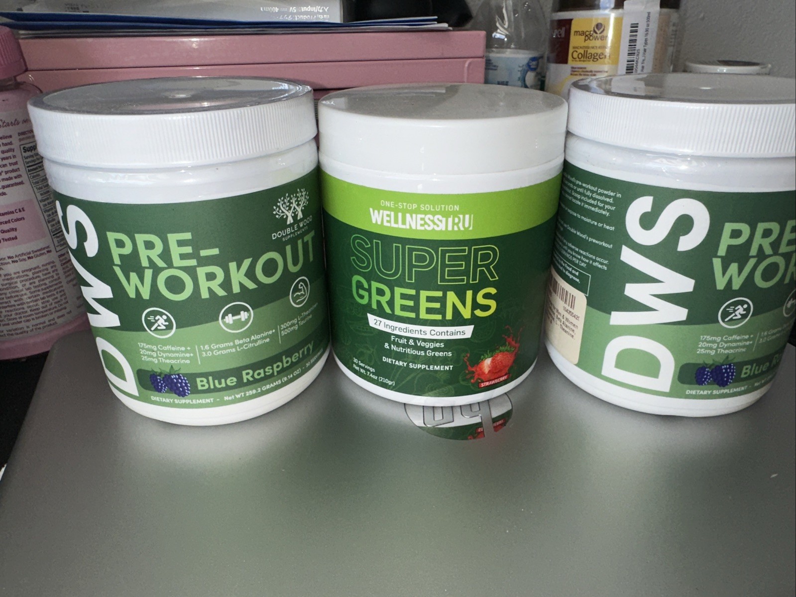 Double Wood Supplement Pre Workout Powder 3 Pack Pre Workout