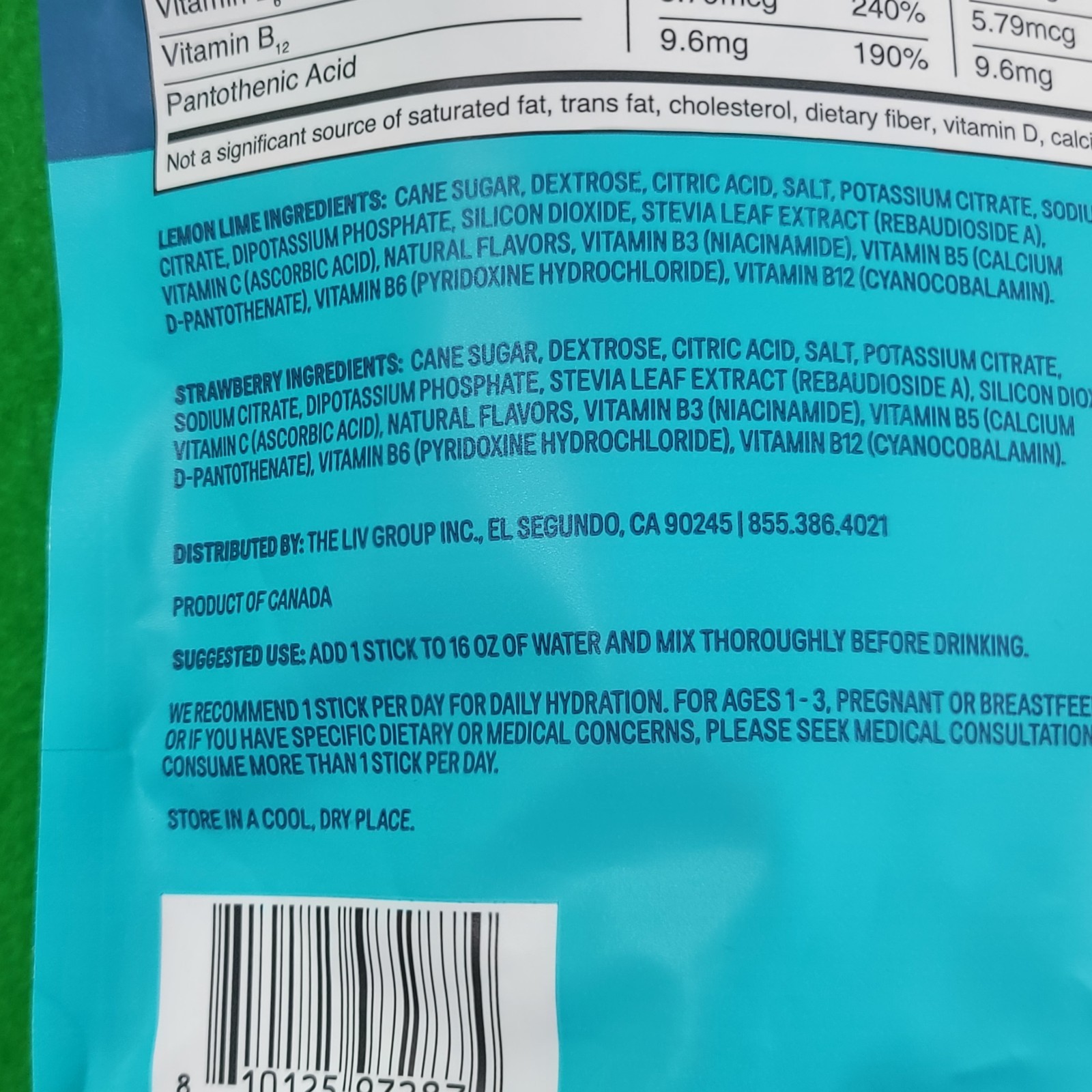 Liquid I.V. Hydration Multiplier 30 Sticks Strawberry Lemon Lime NEW