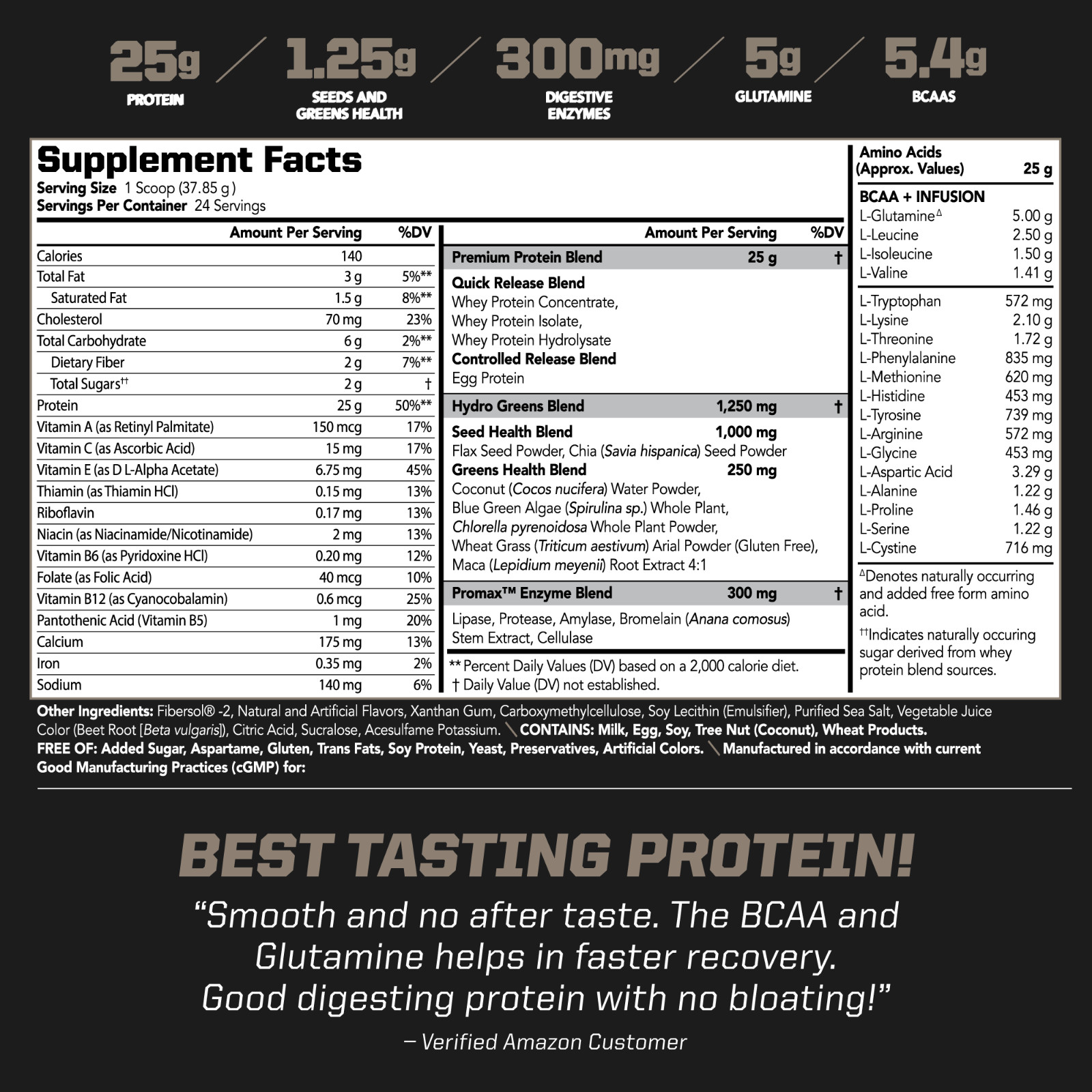 AMPLIFY XL Protein Matrix – Strength & Recovery – Strawberry Slam (24 Servings)