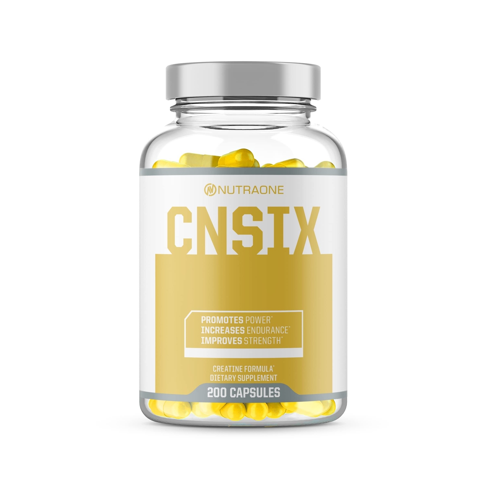 CNSix Creatine Capsules by NutraOne – Creatine HCL to Help Build Lean Musc
