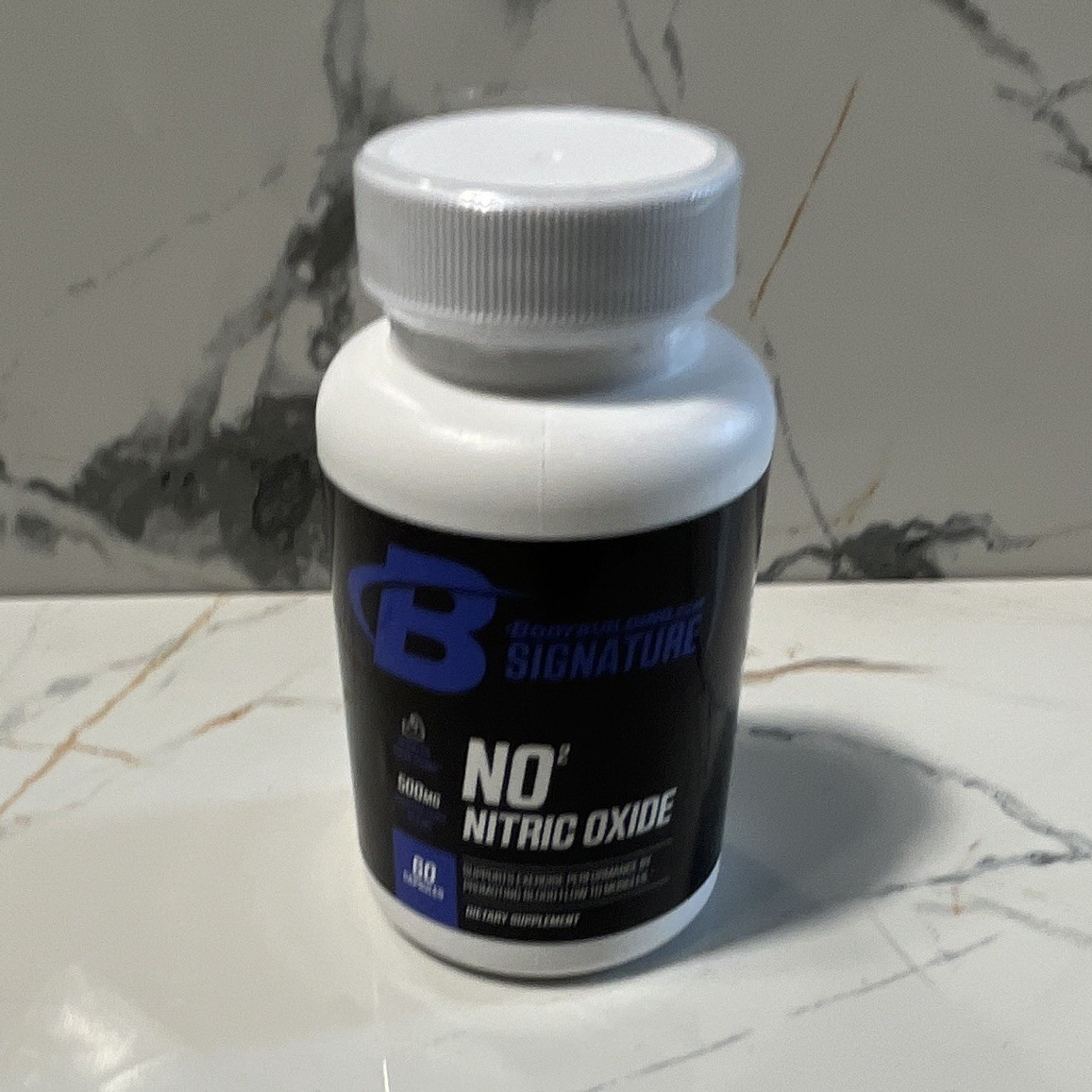 B Signature NO Nitric Oxide 60 Ct Caps L-Arginine Citrulline Exp 10/2027