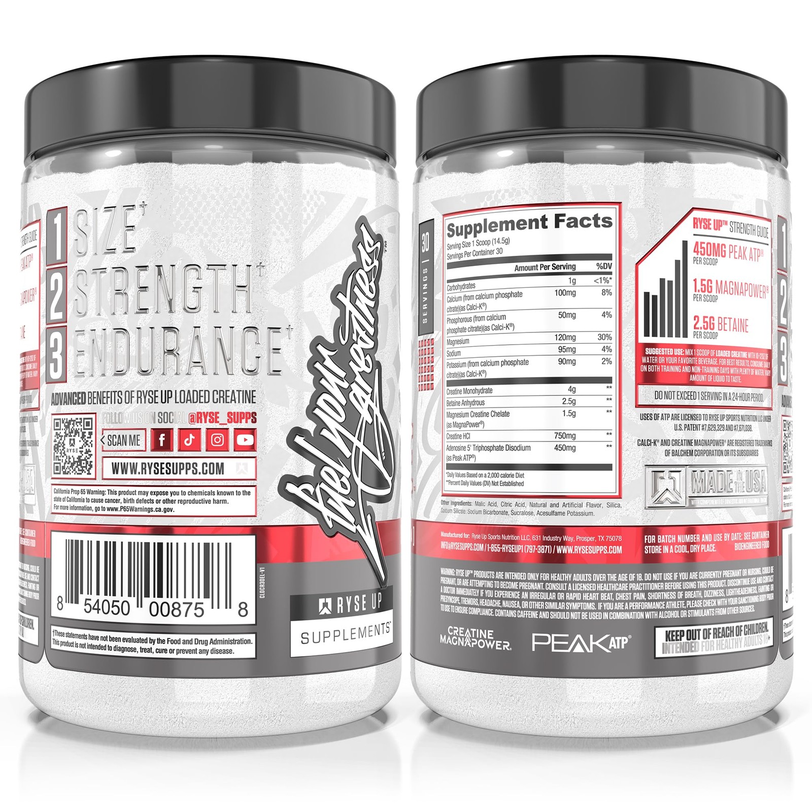 RYSE Loaded Creatine for Men & Women Electric Lemonade Muscle Building Form…