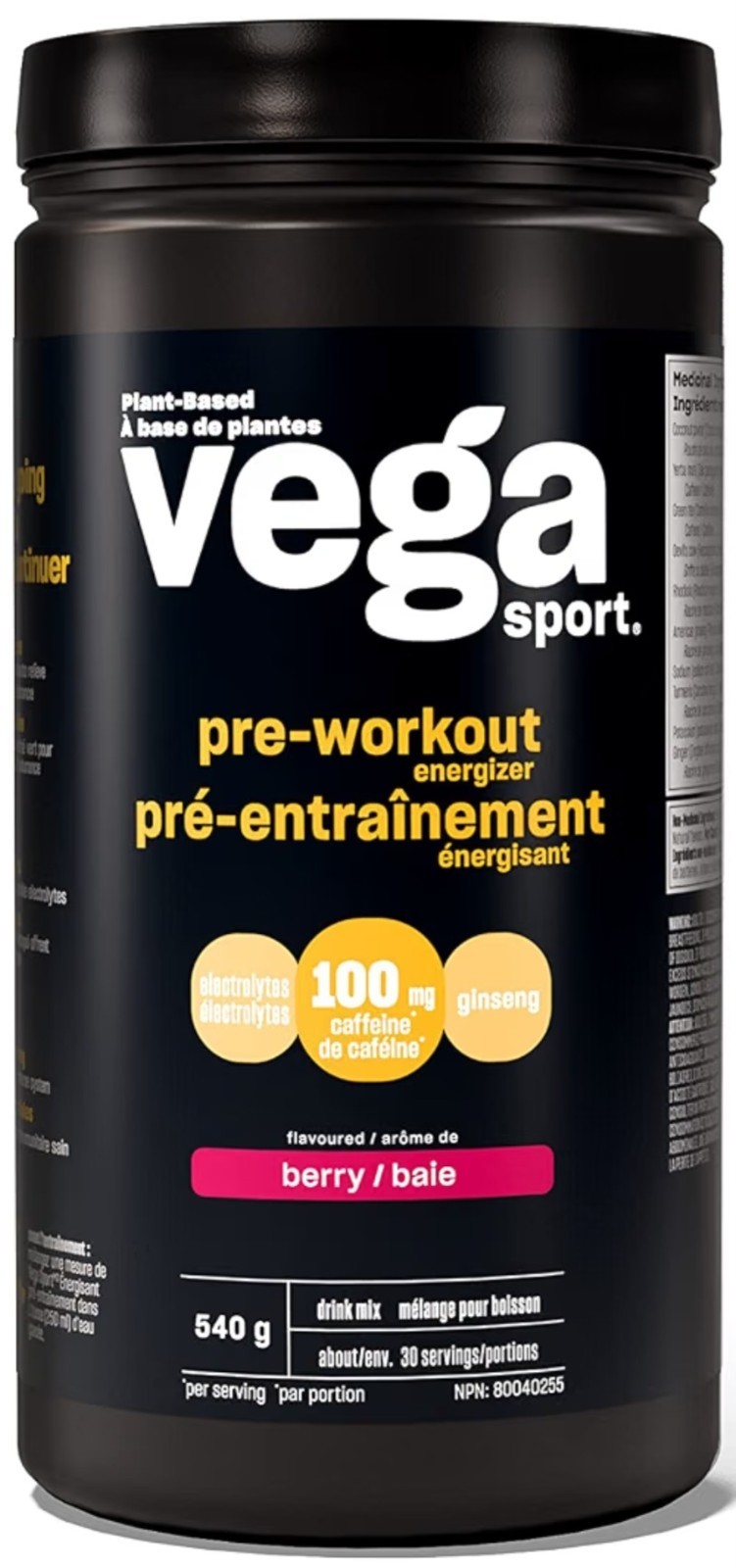 Vega Sport Pre-Workout + Recovery Bundle Berry Tropical 50 Servings