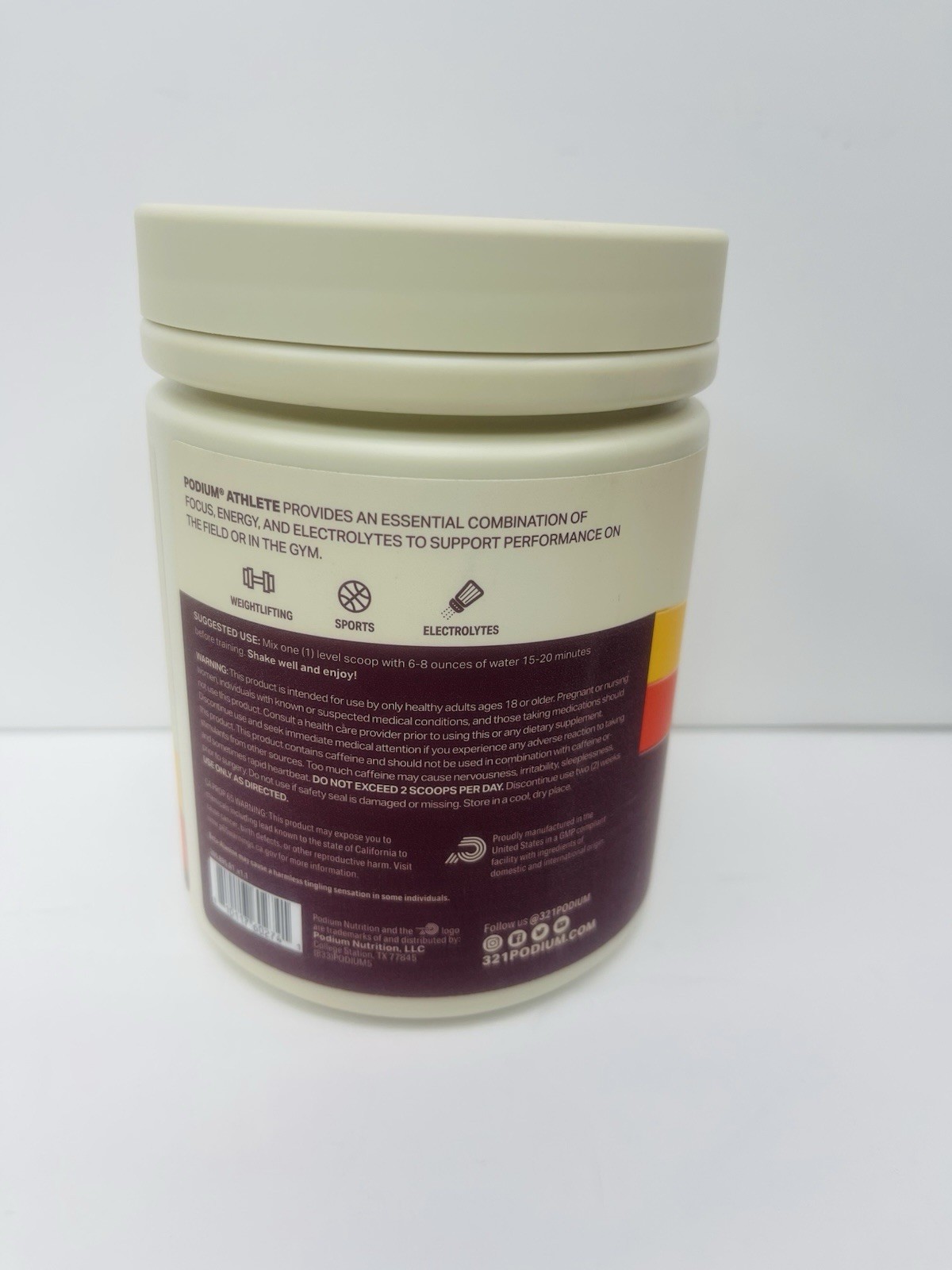 Podium Athlete Preworkout 25 Serving 8.96oz EXP 7/28