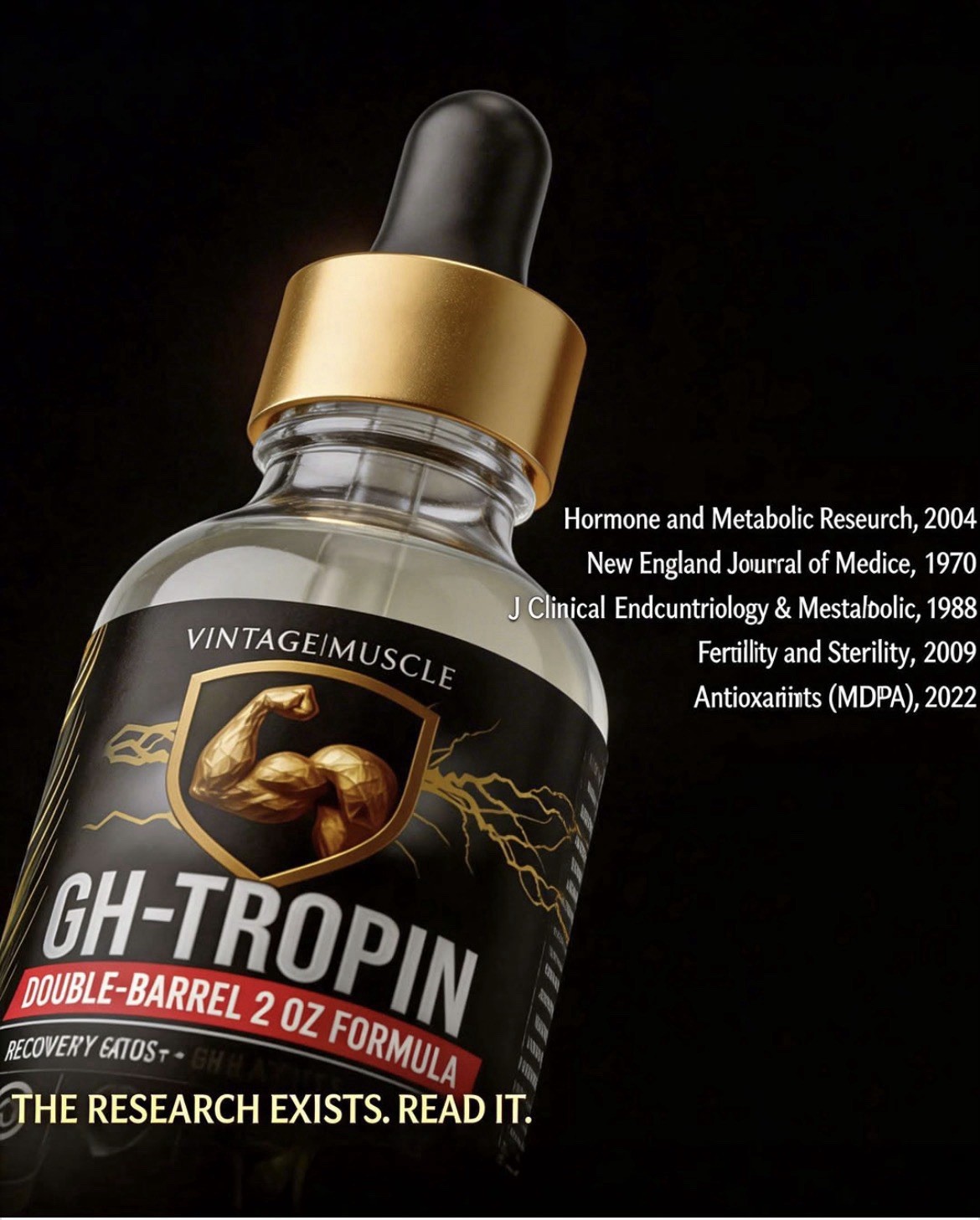 GH Secretion Amplifier Vial 4 Recovery,Growth &Gains By Vintage Muscle💪 🏛️🧪