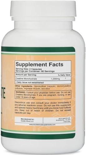 Creatine Pills 1,000Mg per Serving (120 Creatine Capsules) Free Shipping! |New–