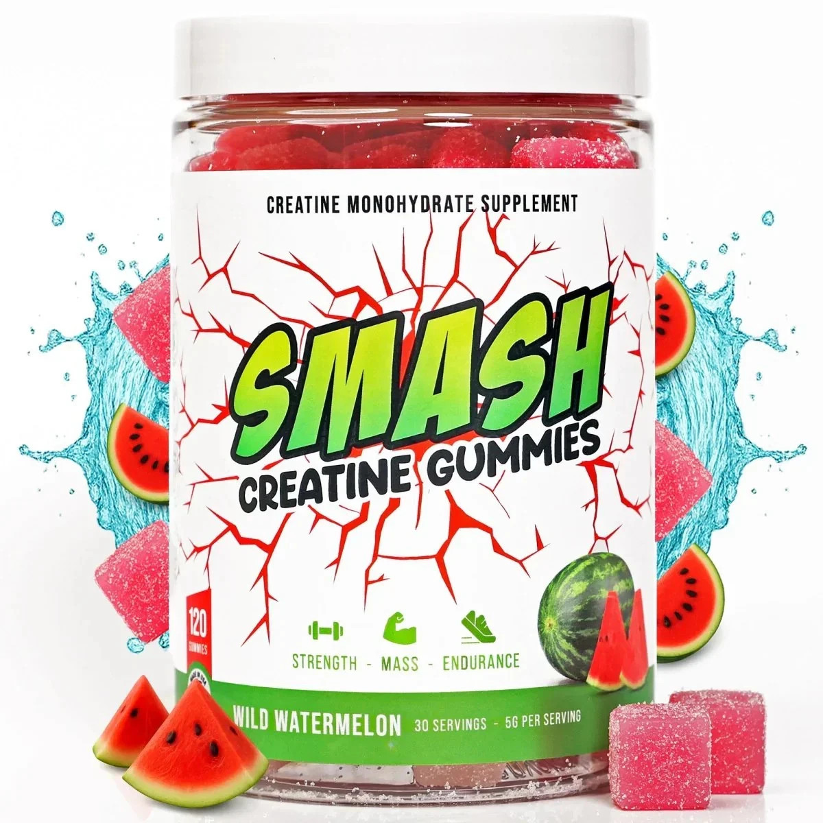 Creatine Gummies – Juicy Watermelon | Great Tasting | High Creatine Content