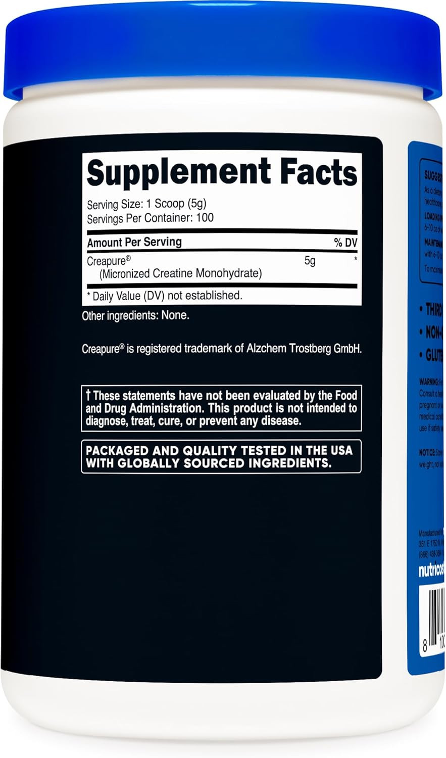 Creapure® Creatine Monohydrate 500 Grams