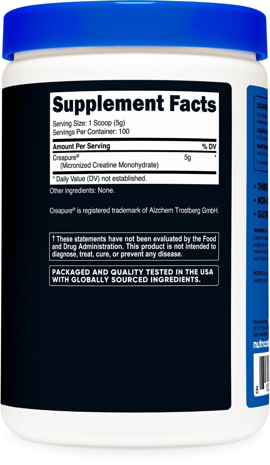 High-Purity Creatine Monohydrate Powder – 500g, Boost Muscle Strength & Performa