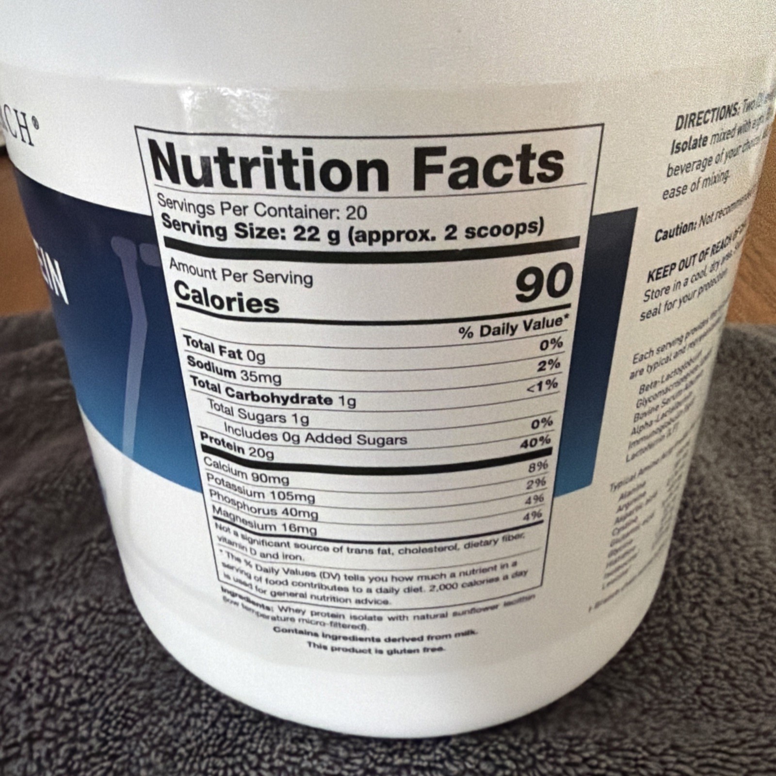 SEALED! Biotics Research Whey Protein Isolate 16oz BB 6/2027