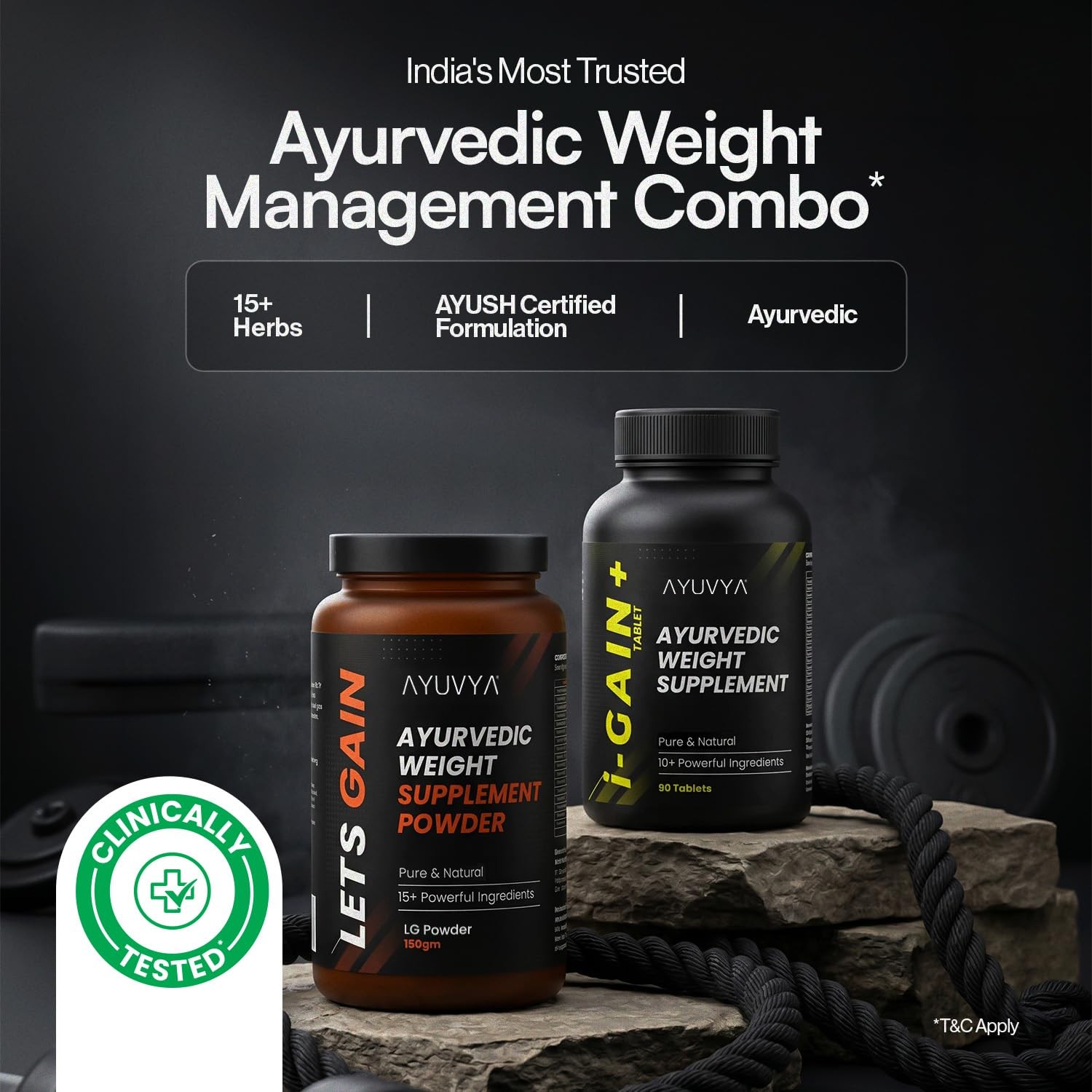 Ayuvya i-Gain+ Weight Gain Support Combo Appetite Booster