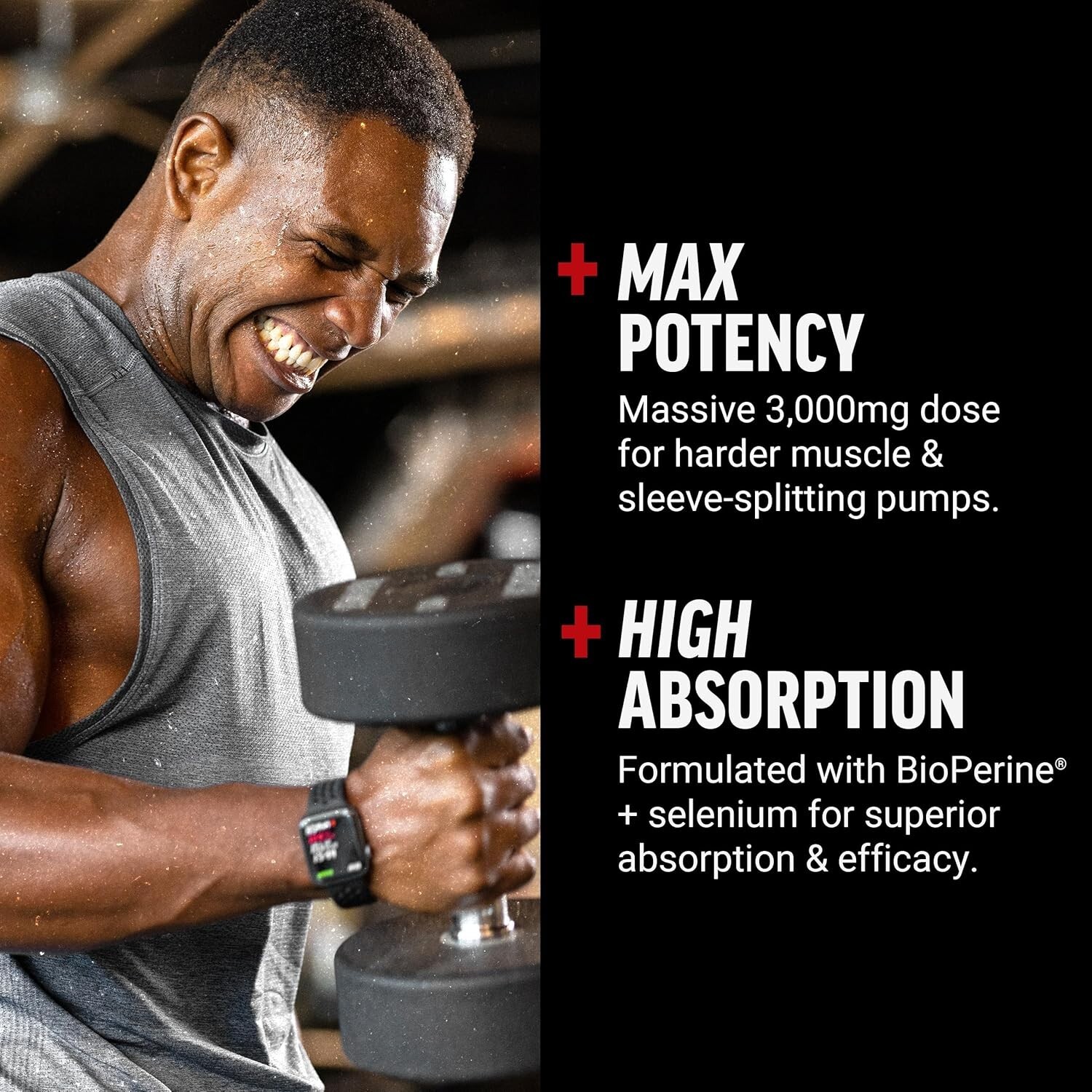 Oxido Nitrico y L-arginina Extra Fuerte Para Aumentar La Energia Muscular 150 C