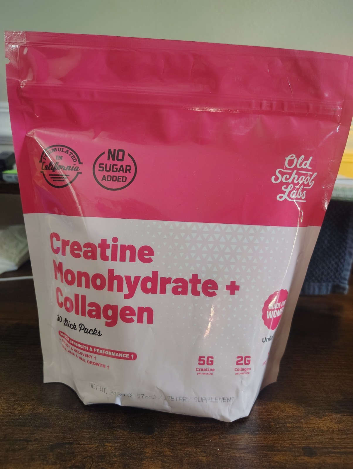 Old School Labs Creatine for Women – Post-Workout Supplement with 5000mg Creatin