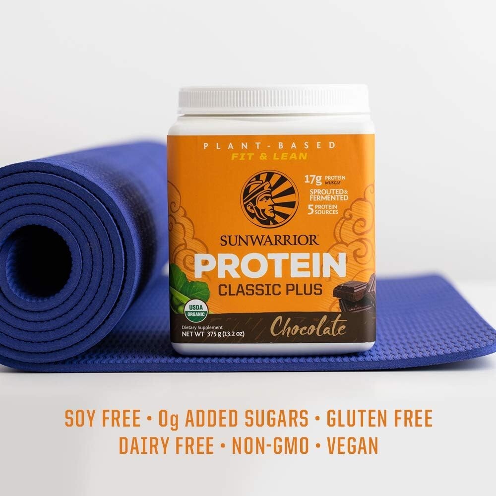 Sunwarrior Vegan Organic Protein Powder Plant-based 5 Superfood Quinoa Chia 375g