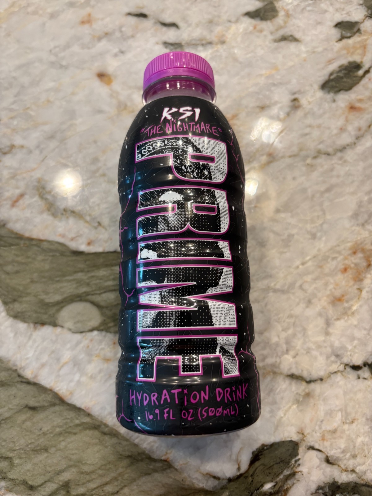 PRIME KSI THE NIGHTMARE LIMITED EDITION STRAWBERRY CREAM HYDRATION DRINK 16.9FL