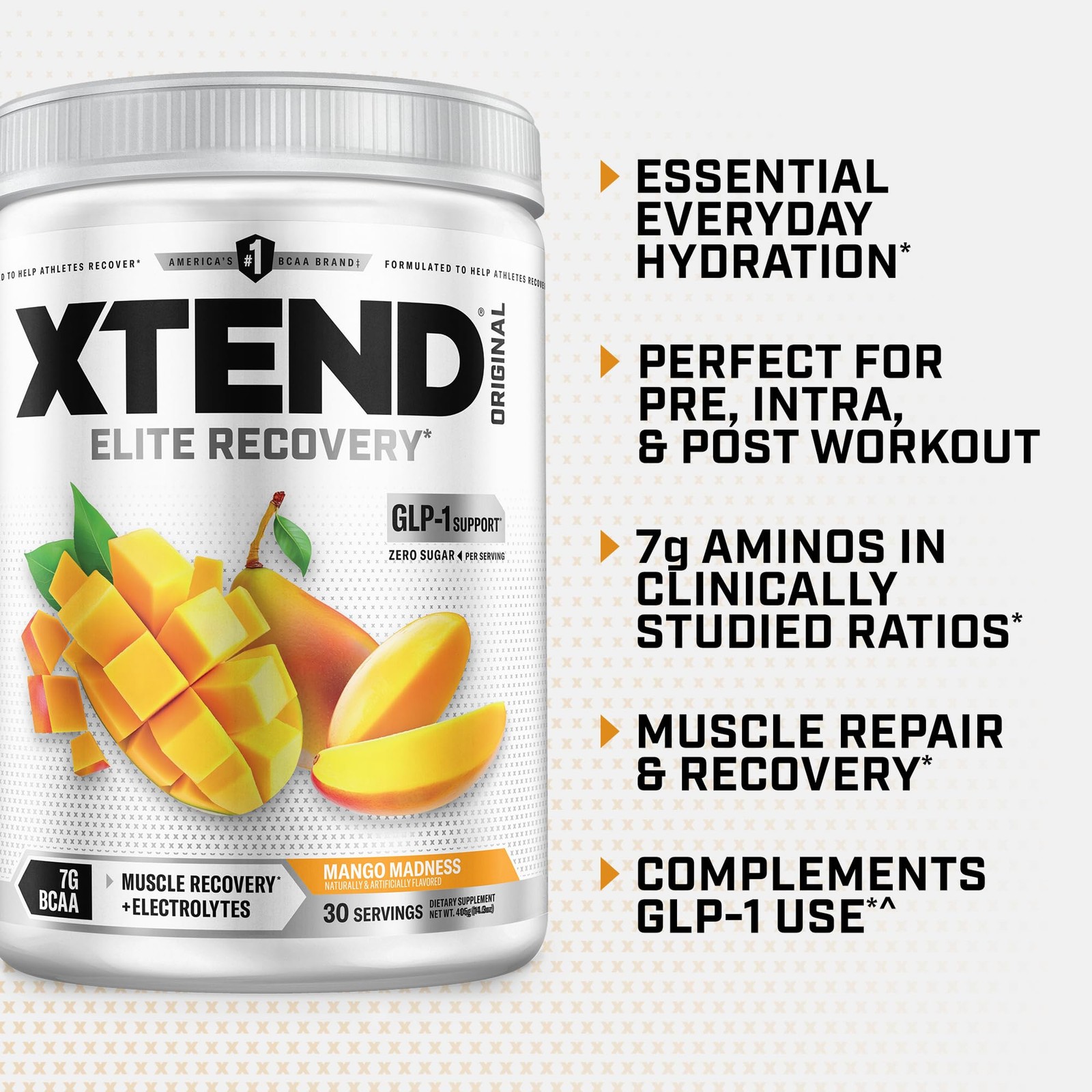 Original BCAA Powder, 7g BCAAs and 2.5g L-Glutamine for Muscle Recovery Hydra…