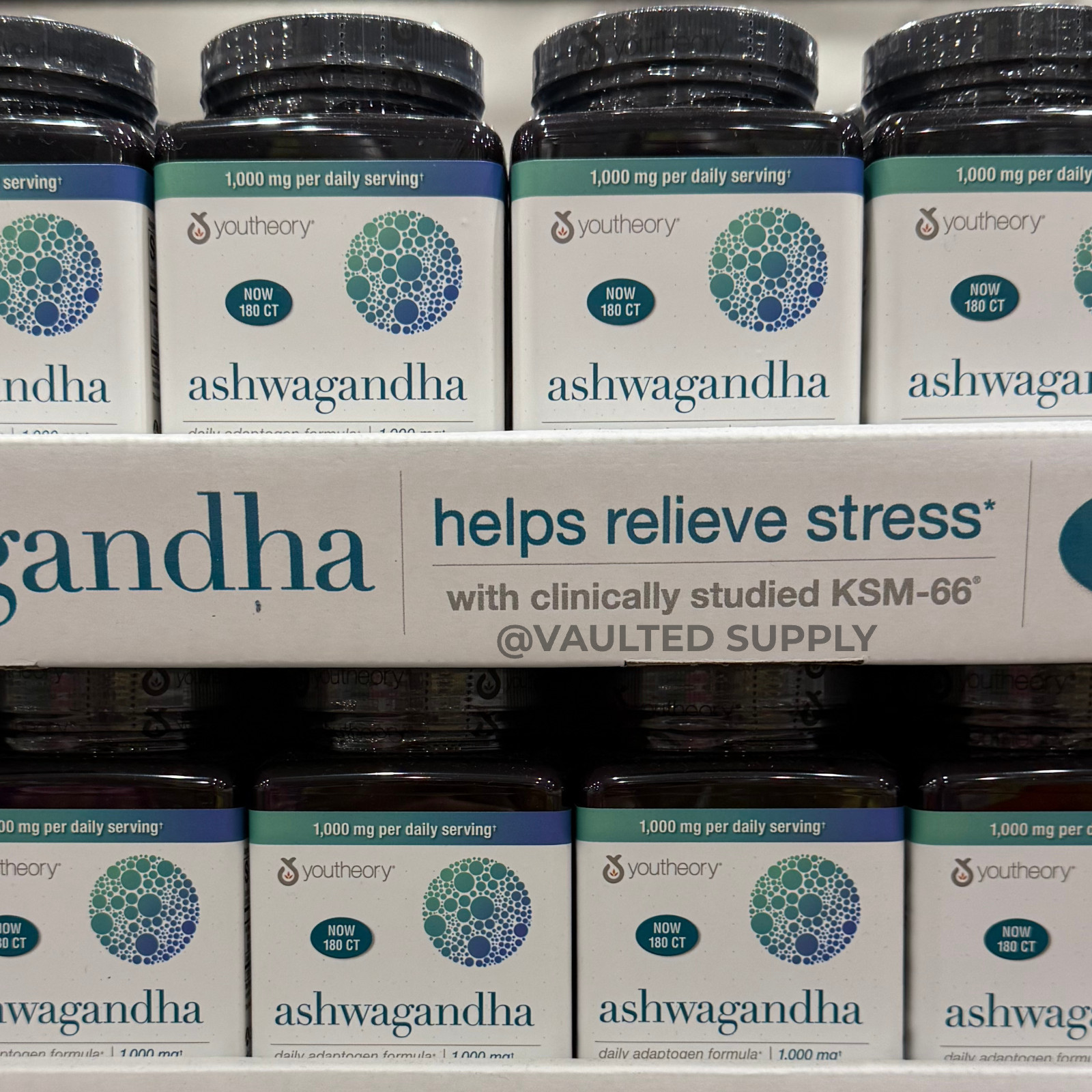 Youtheory Ashwagandha 1000 mg 180ct 05/27 – (2 Pack)