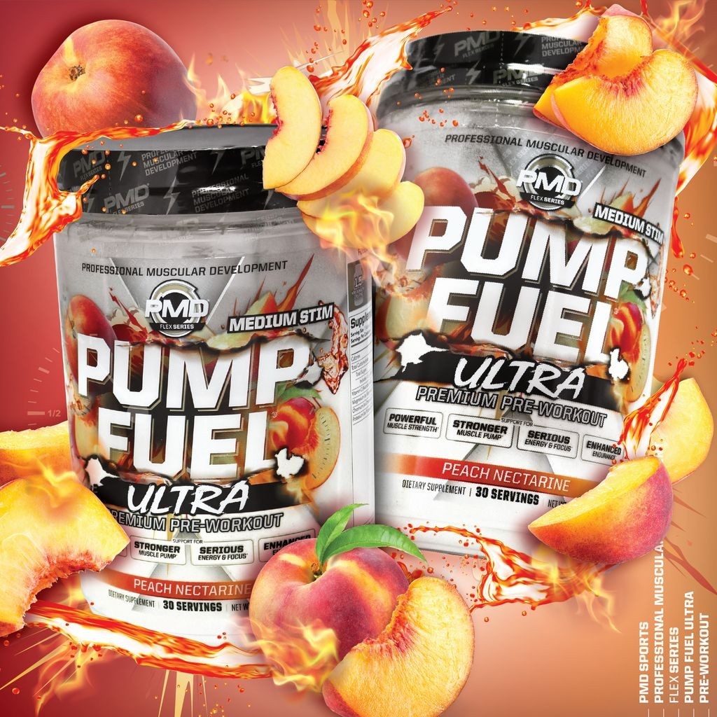 PMD SPORTS PUMP FUEL ULTRA – PRE WORKOUT – PEACH NECTARINE (30 Servings)
