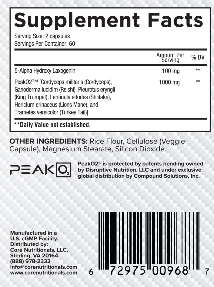 Core Nutritionals BOLIC 120ct Natural Anabolic And Peak Power Optimizer