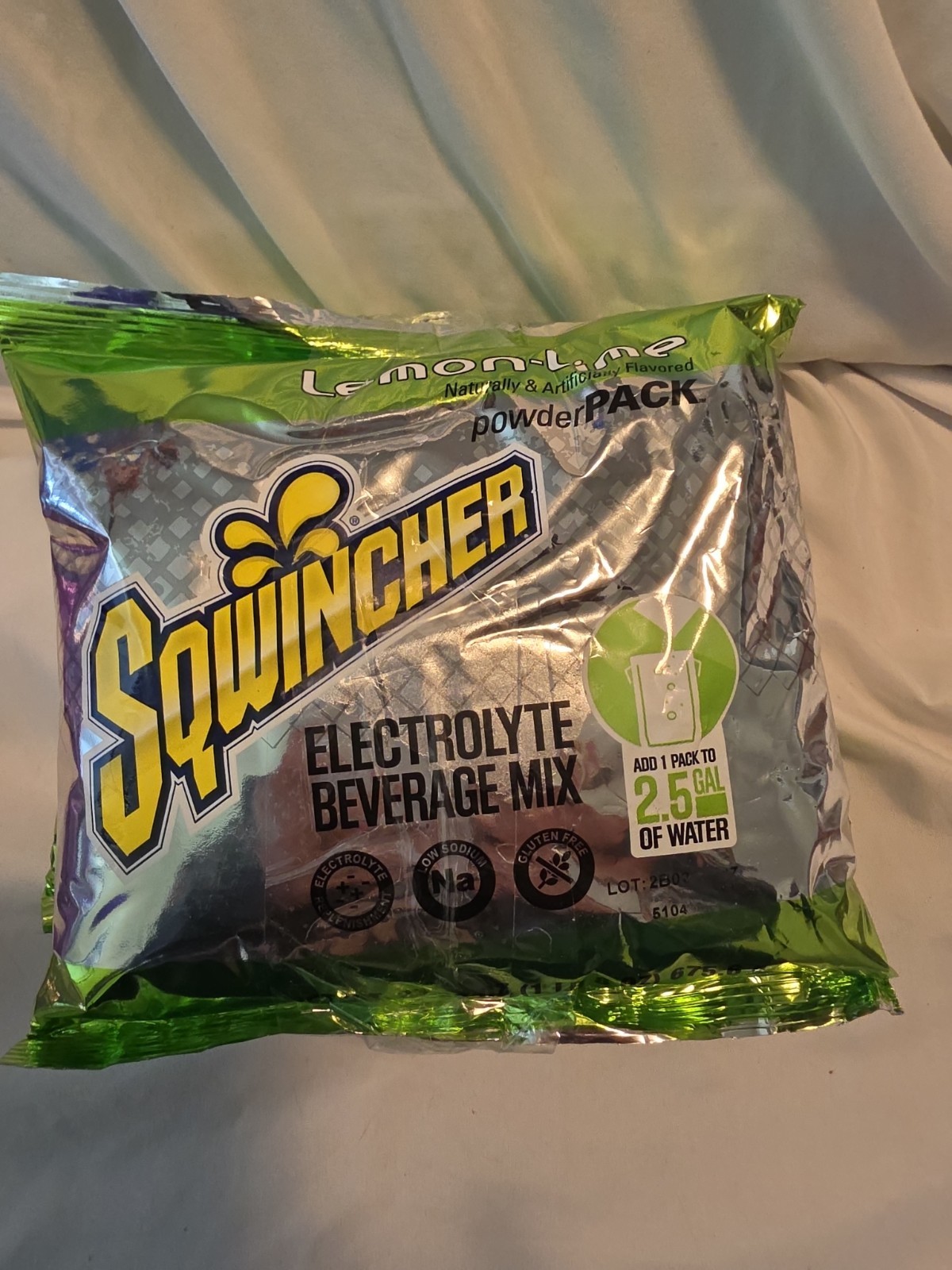 3 Lemon-lime Sqwincher Powder Electrolyte Drink Mix Makes 2.5 Gallons/Packet