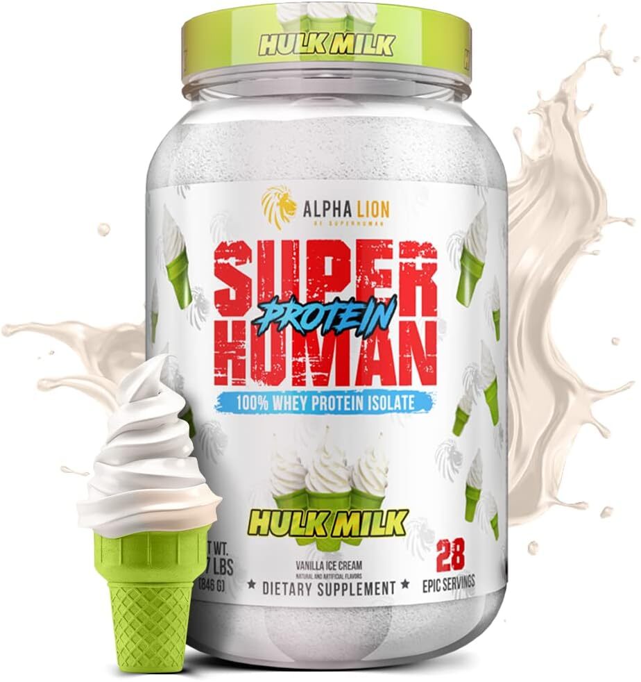 Alpha Lion Superhuman Protein 100% Premium Whey Isolate 28 Servings 5 Flavors