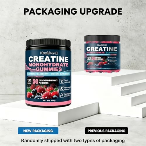 Creatine Monohydrate Gummies 5g 120ct Strength Energy Muscle Growth