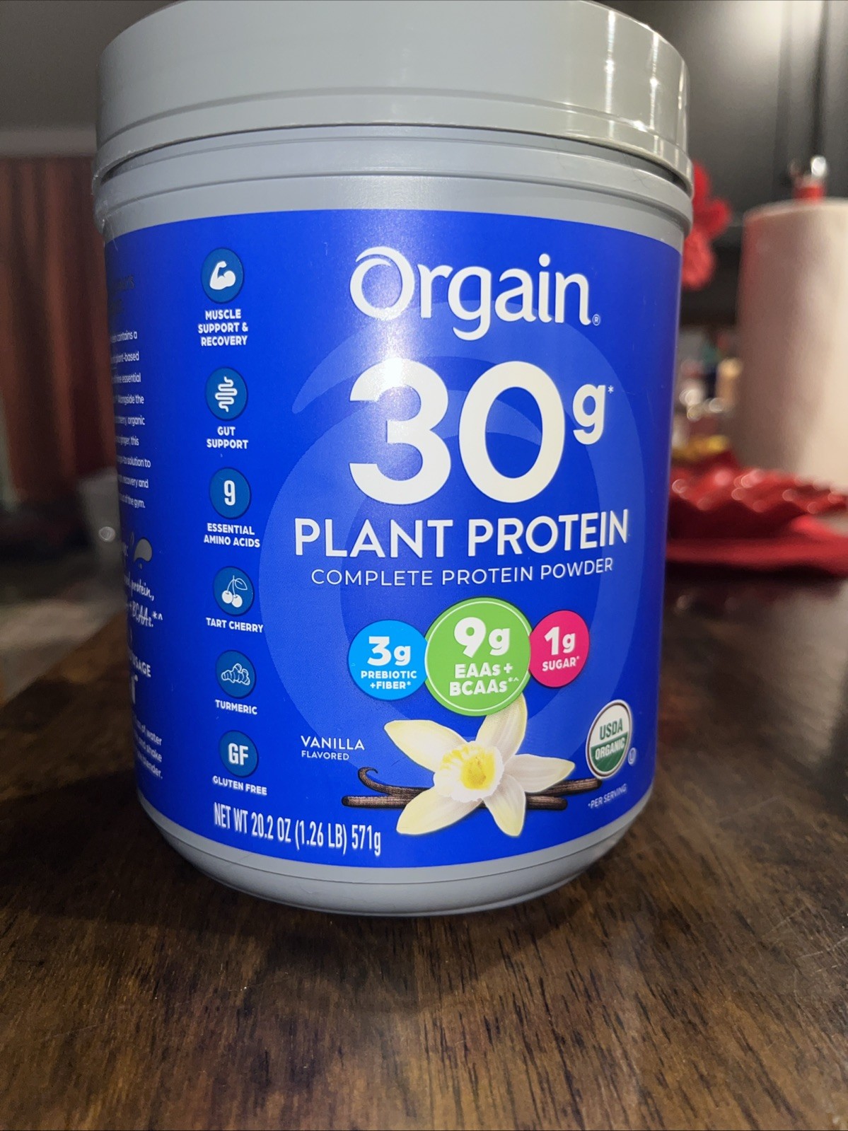 Orgain 30 G Plant Protein Complete Protein Powder 20.2 Ounces