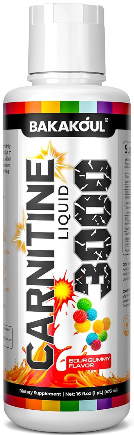 L Carnitine Supplement Liquid 3000 mg, with BCAA Sports Supplements, Help Suppor