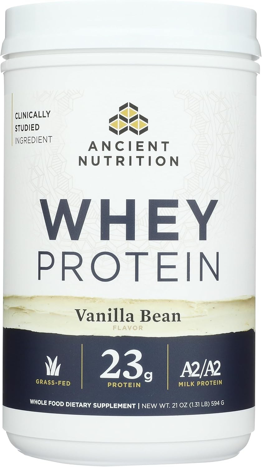 Grass Fed Whey Protein Vanilla Bean A2/A2 Milk Protein Collagen Peptides
