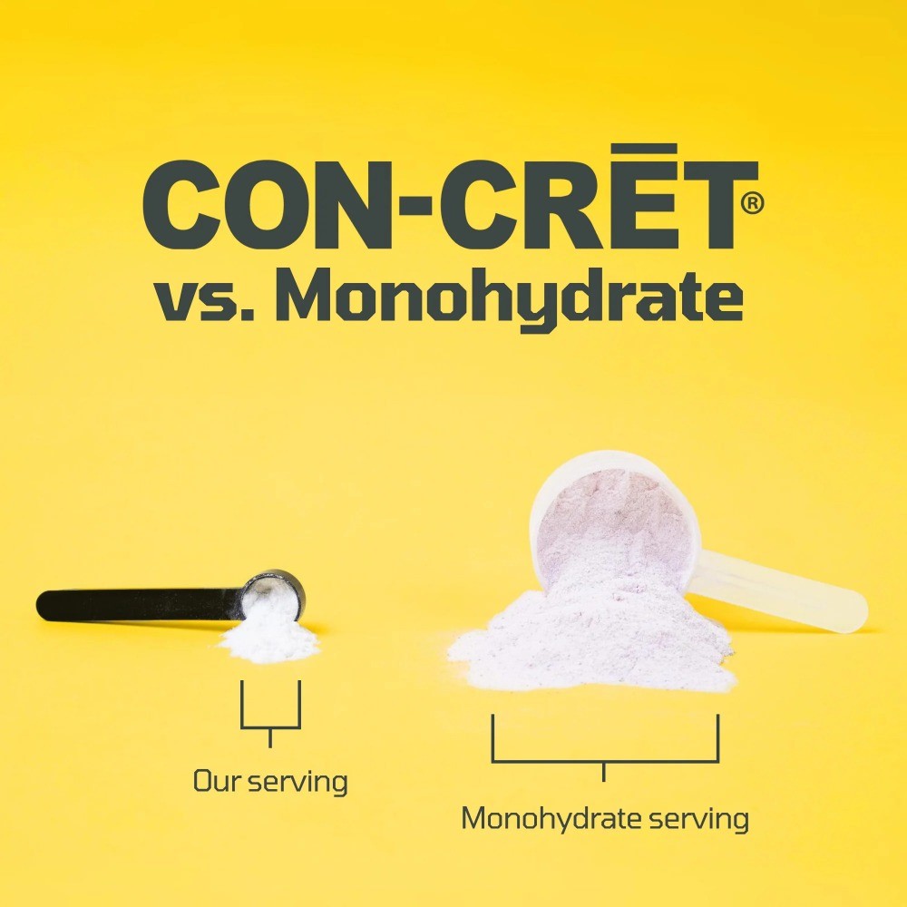 CON-CRET Patented Creatine HCl Lemon Lime Powder, Workout Supplement,48 Servings