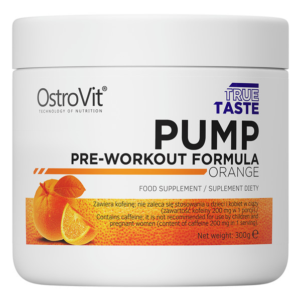 OstroVit PUMP Pre-Workout Formula 300 g orange