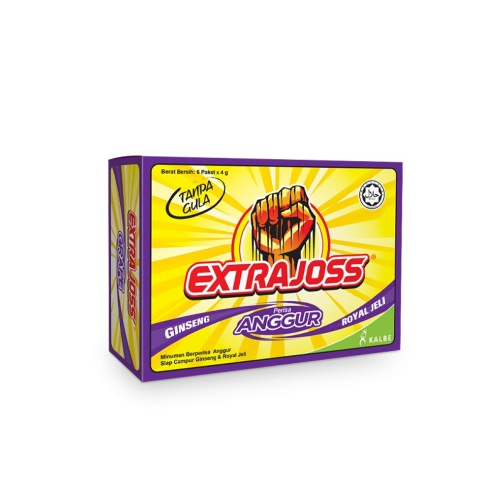 10 Boxes EXTRA JOSS (60 Sachets) Energy Drink Powder Sugar Free Boost Stamina