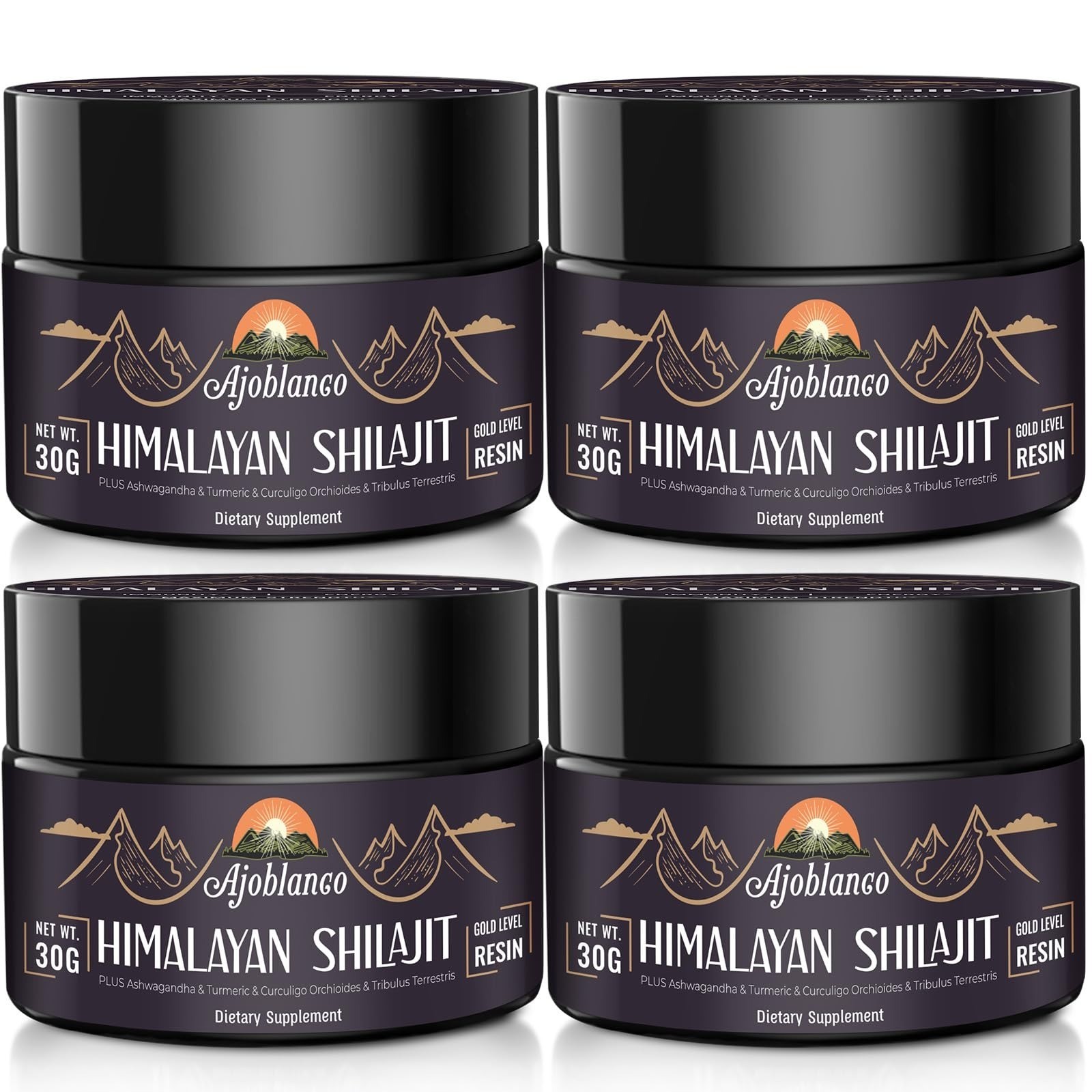 Ajoblanco Organic Shilajit Resin 600mg – Energy, Strength & Immunity