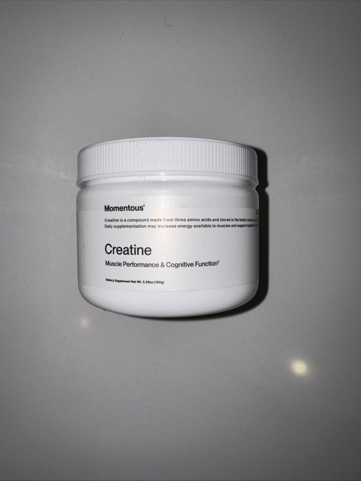 Momentous Creatine Monohydrate Powder 30 Servings Supports Muscle Recovery