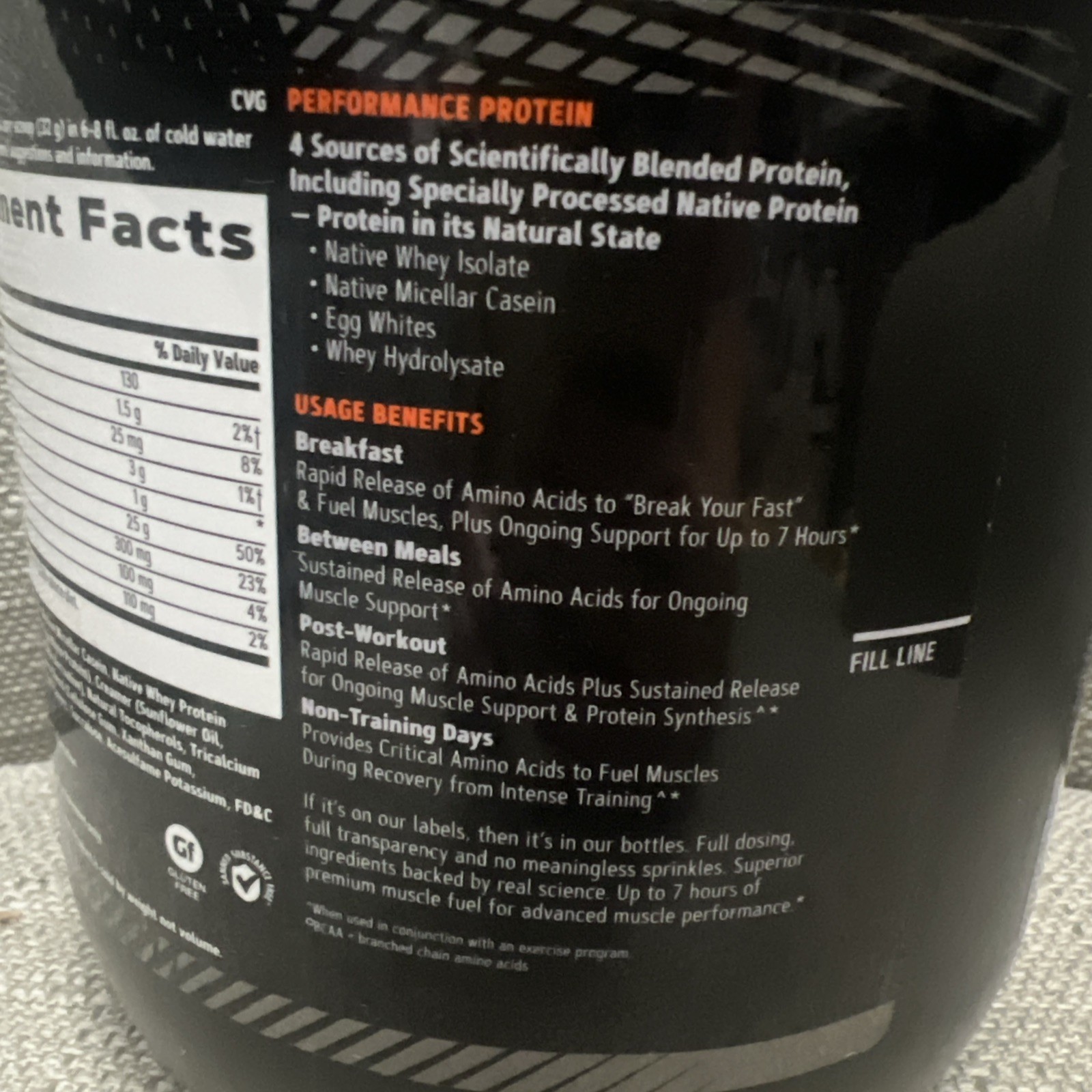 GNC Amp Sustained Protein Blend – Strawberry Milkshake – 1.98 LB