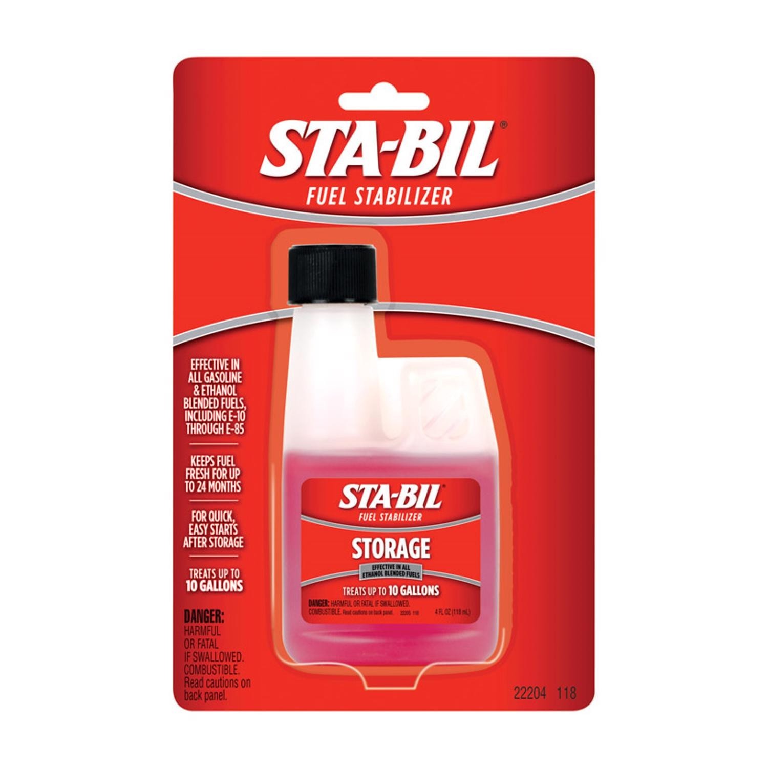 STA-BIL Storage Fuel Stabilizer Blister Card 4 Fluid Ounces