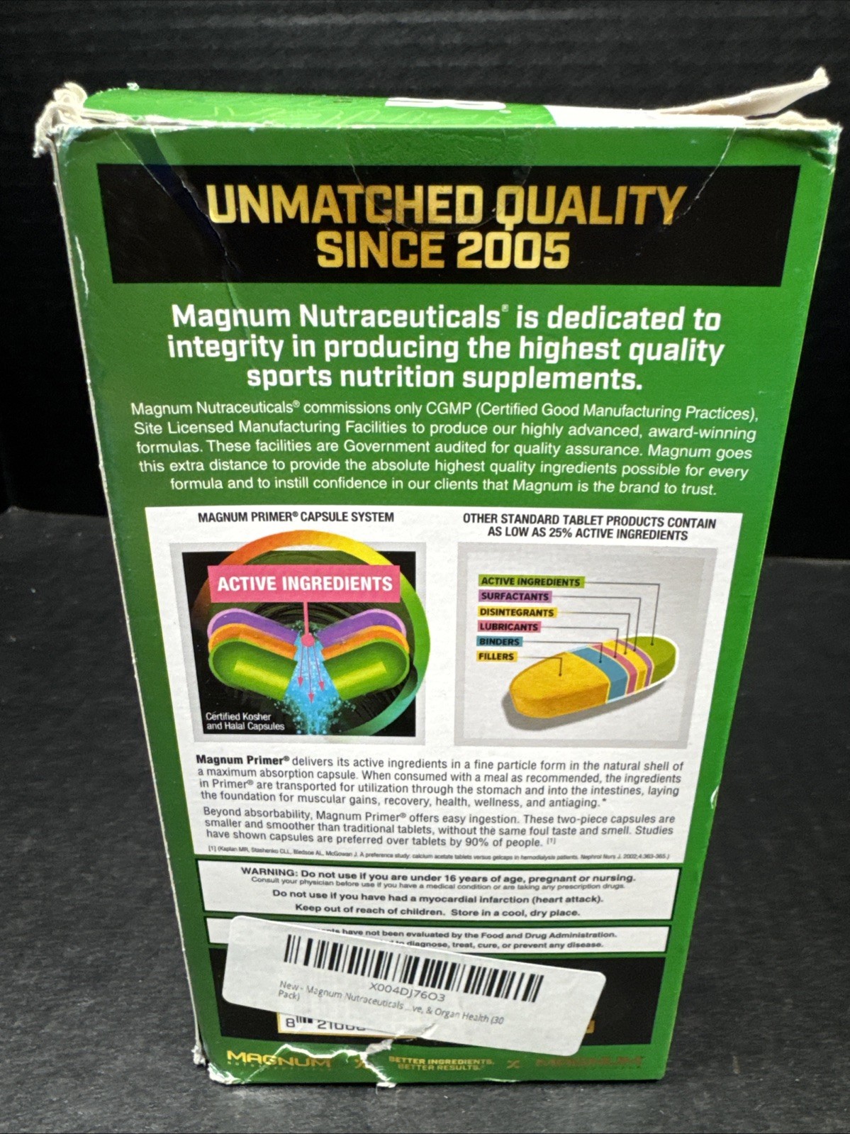 Magnum Nutraceuticals Primer Performance Packs, 30 Servings, New!