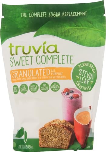 Truvia Sweet Complete Granulated All-Purpose 16 Ounce (Pack of 1)