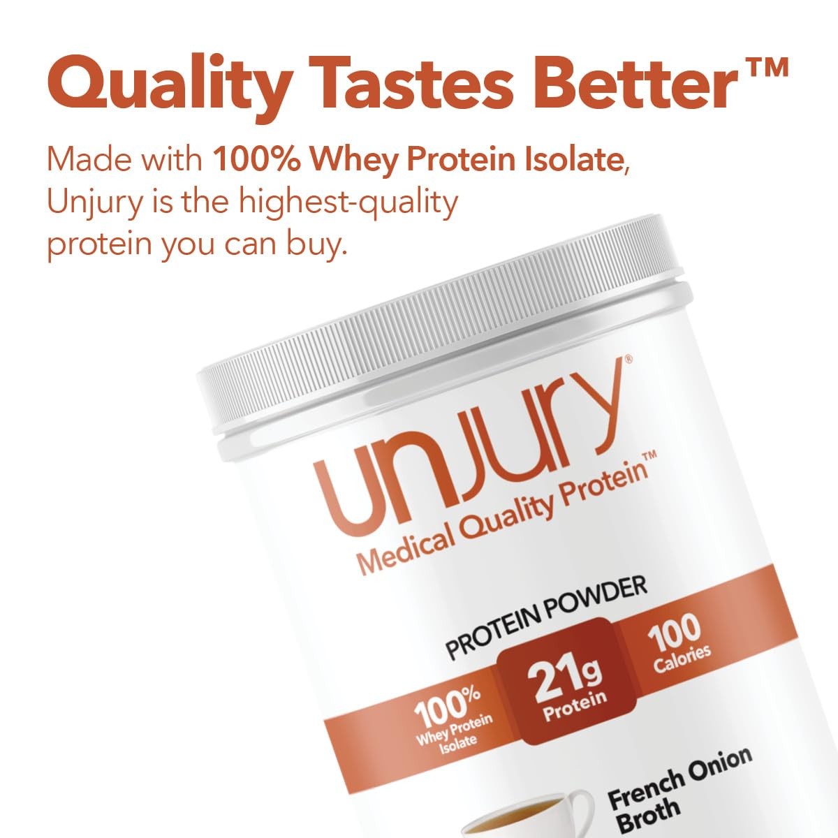 Unjury Whey Protein Powder | French Onion High Protein Soup | 21g 100% Whey I…