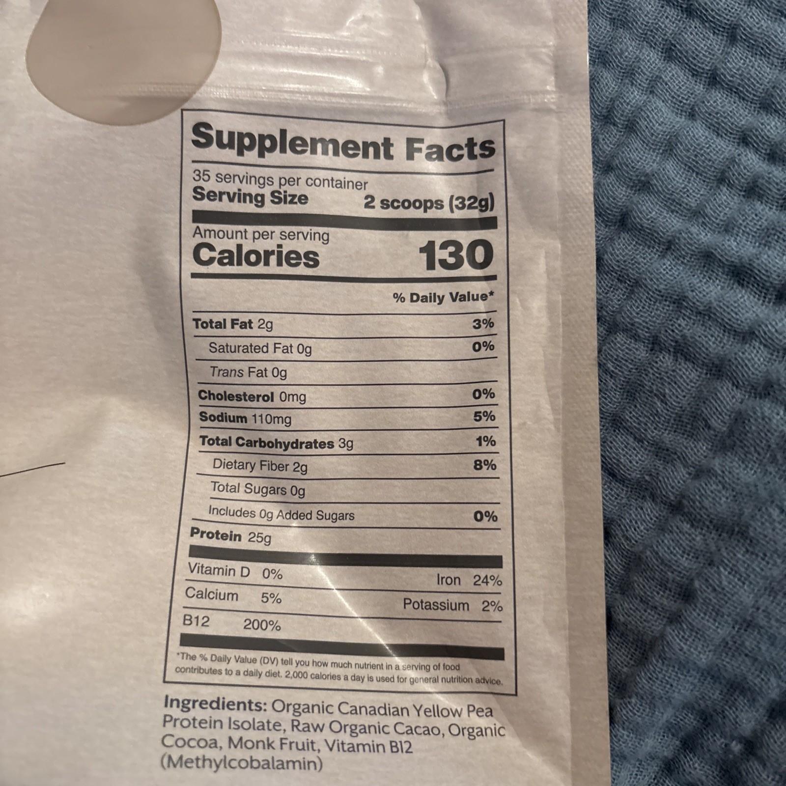Promix Vegan Protein Raw Chocolate 2.5 Pound