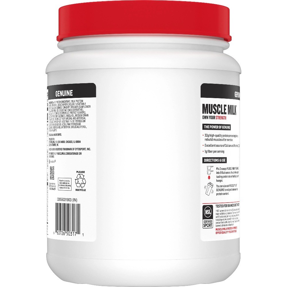 Genuine Vanilla Protein Powder 32g Protein Per Serving 1.9lb 30.9oz Dietary