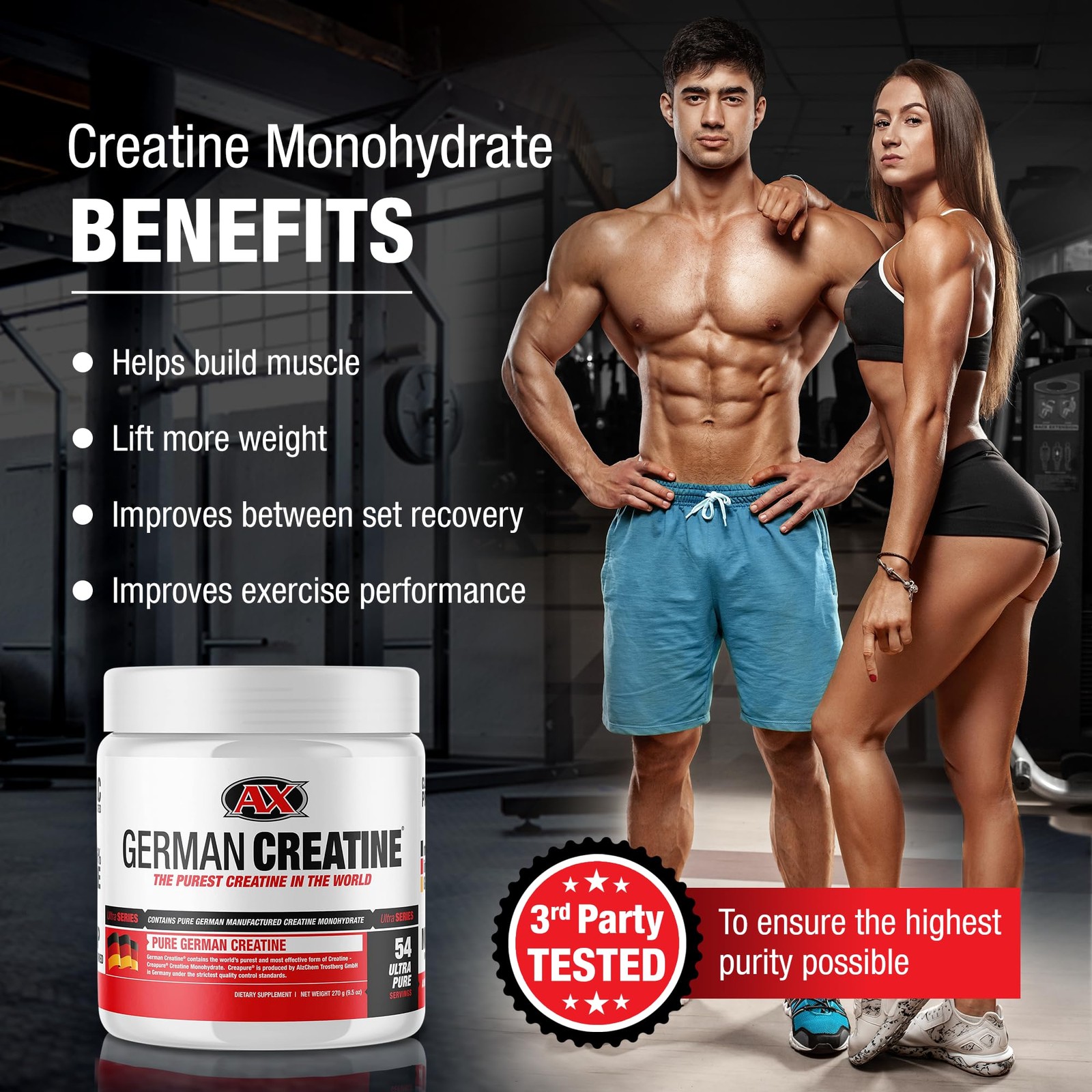 Micronized Creatine Monohydrate Powder – 99.99% Pure for Muscle Growth &