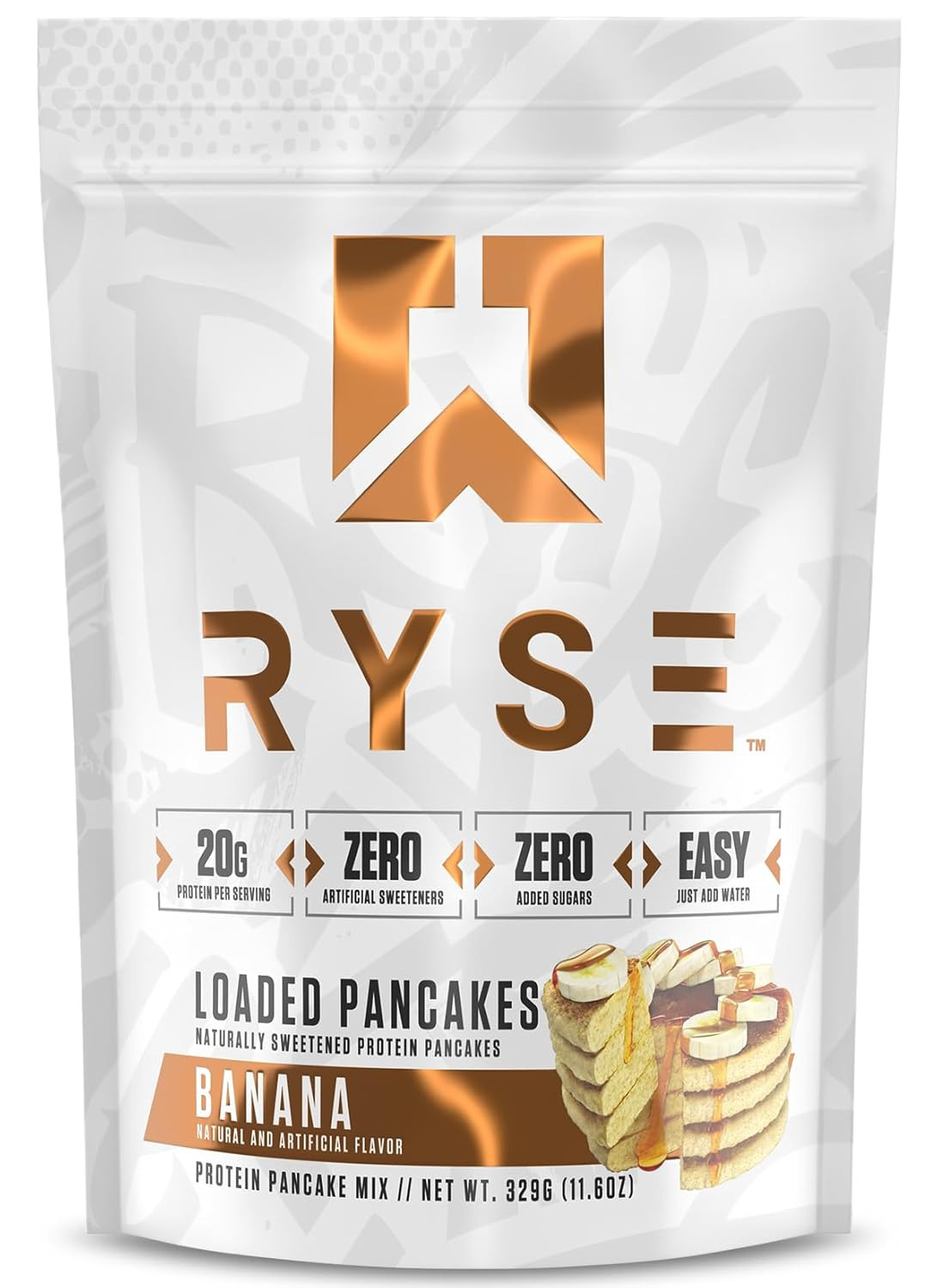 RYSE Loaded Protein Pancake & Waffle Mix – Buttermilk – Naturally Sweetened Brea