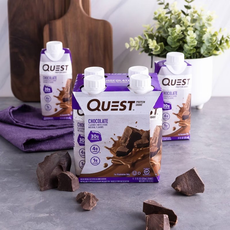 Ready To Drink Protein Shake Chocolate Non-Caffeinated – 44 fl oz/4ct