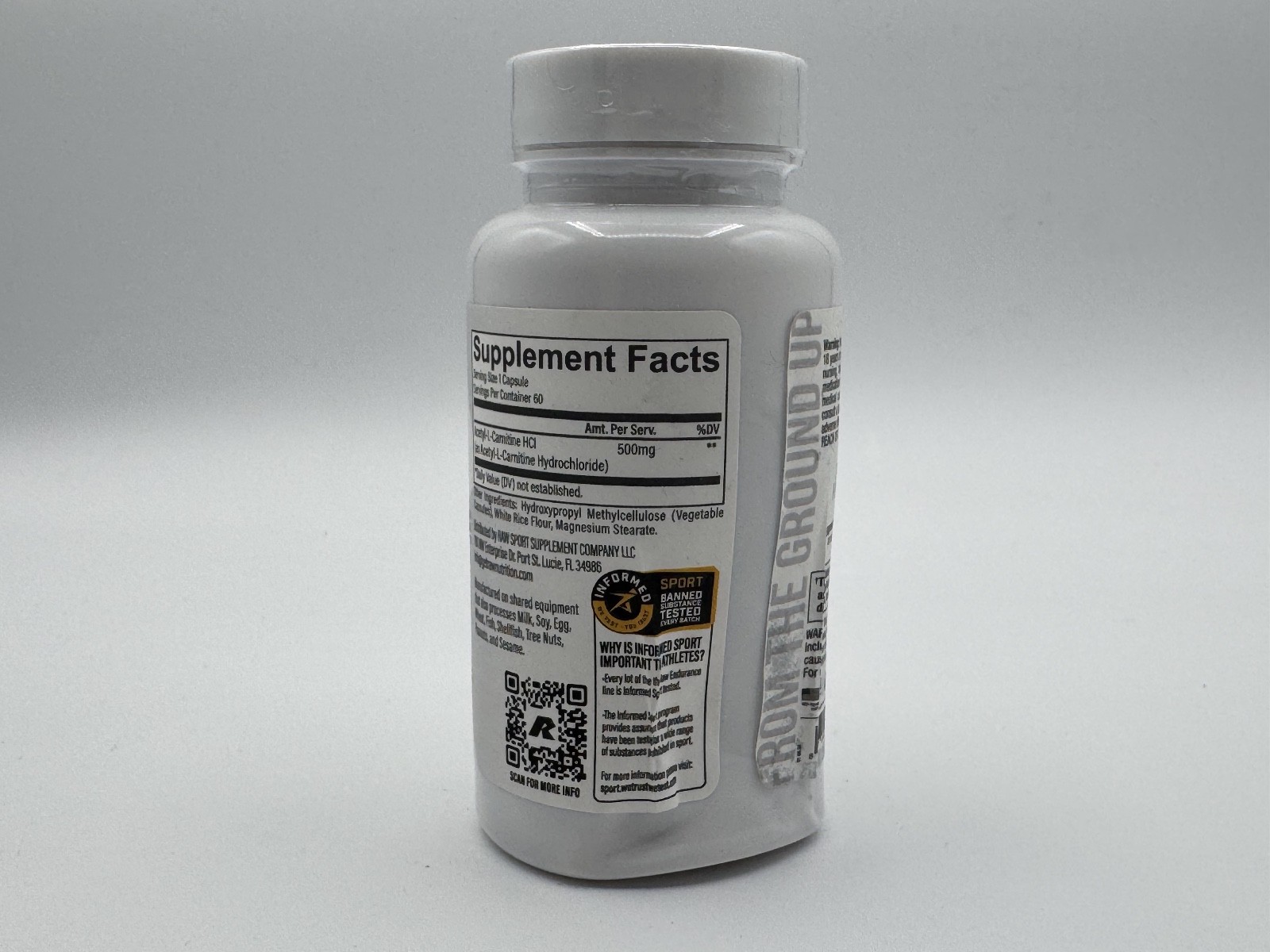 Raw Nutrition Acetyl L-Carnitine Premium Cellular Energy 60 pills, New, Sealed