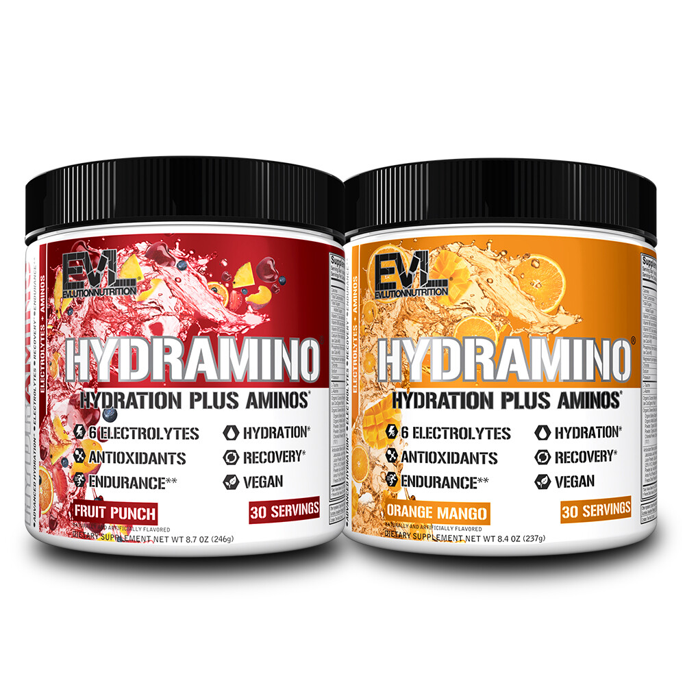 Evlution Nutrition Hydramino – Hydration + Aminos – 30 Servings – All Flavors